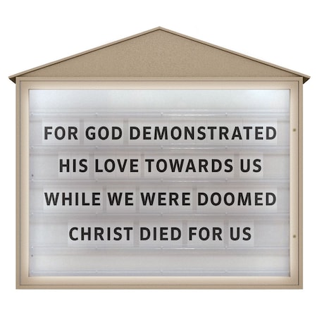 United Visual Products Indoor Enclosed Combo Board, 72"x36", Bronze Frame/White Porc & Pumice UVCB7236BZ-WHTPORC-PUMICE
